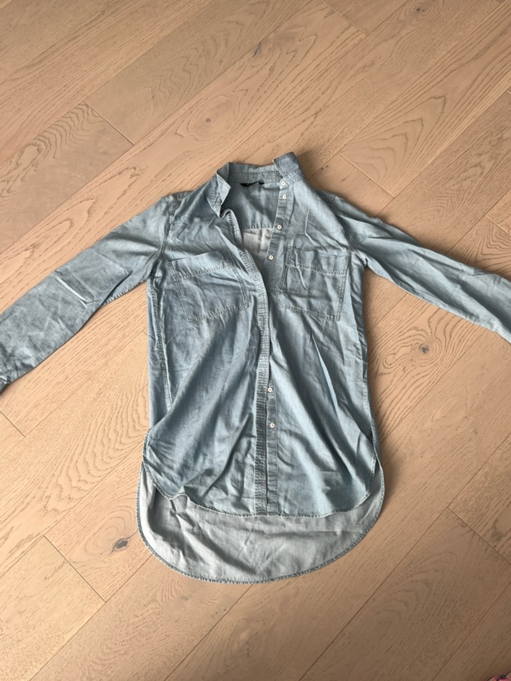 Massimo Dutti Light Blue Denim Shirt